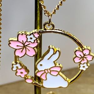 🍄Cute rabbit necklace